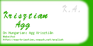 krisztian agg business card